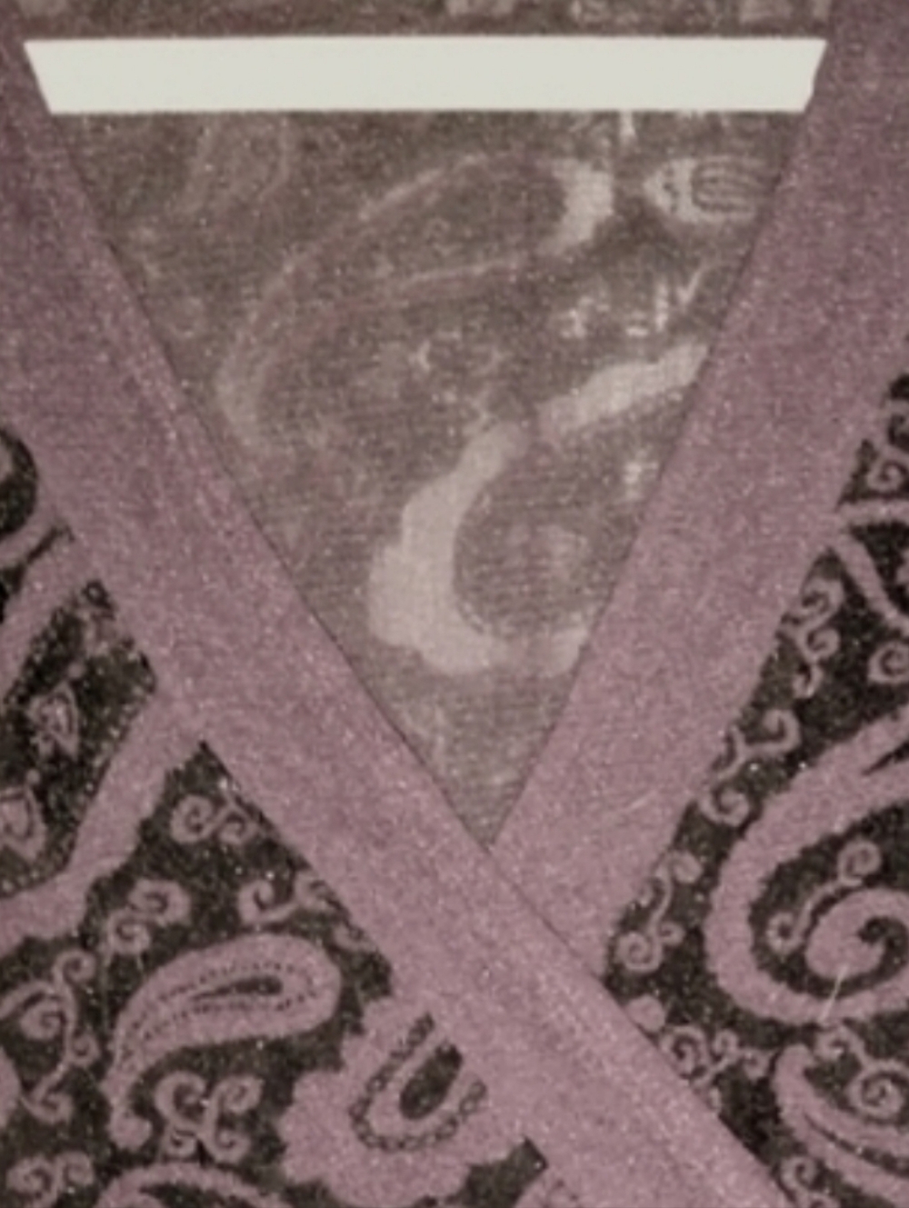 Purple Black Burnout Velvet Blouse Paisley Semi Sheer Goth Whimsygoth Wrap Top - Picture 5 of 14